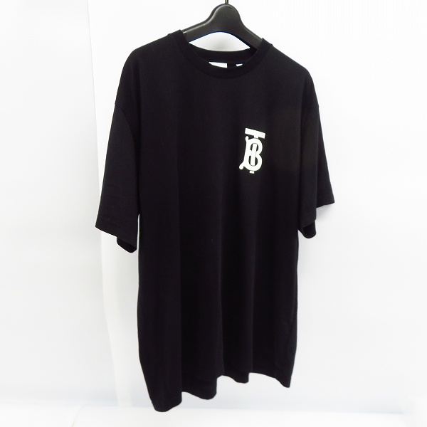 実際に弊社で買取させて頂いた【JPタグ】BURBERRY/バーバリー モノグラム オーバーサイズ S/S カットソー/Tシャツ/ ブラック 8017484/L