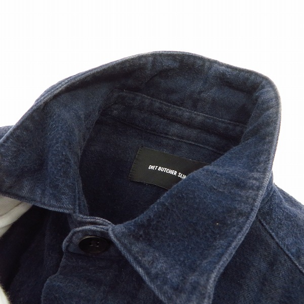 実際に弊社で買取させて頂いたDIET BUTCHER SLIM SKIN/ダイエットブッチャースリムスキン チェック柄 ロングシャツ の画像 4枚目