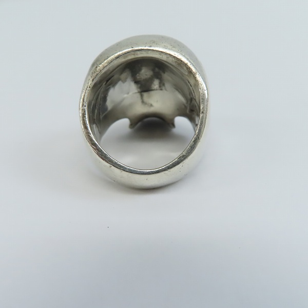 実際に弊社で買取させて頂いたCRAZY PIG/クレイジーピッグ ラージエビルスカルリング/17.5号の画像 3枚目