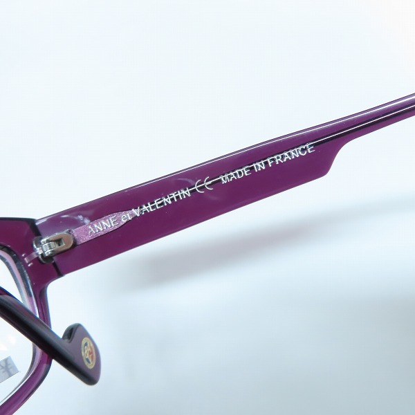 実際に弊社で買取させて頂いたAnne et Valentin/アンバレンタイン 眼鏡/メガネフレーム REACTION 0925の画像 6枚目