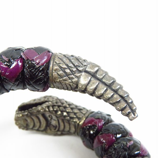 実際に弊社で買取させて頂いた【ギャラ付き】Leathers and Treasures/レザーズ＆トレジャーズ スネークバングル/ブレスレットの画像 4枚目