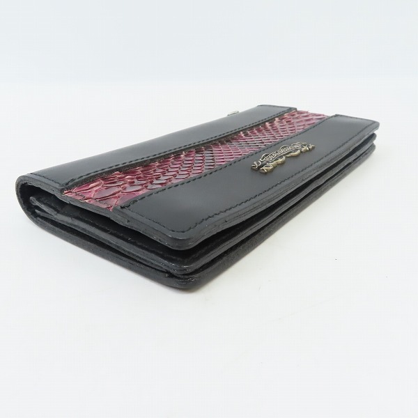 実際に弊社で買取させて頂いたDEAL DESIGN/ディールデザイン ヴィヴィット ライン ウォレット パイソンの画像 2枚目