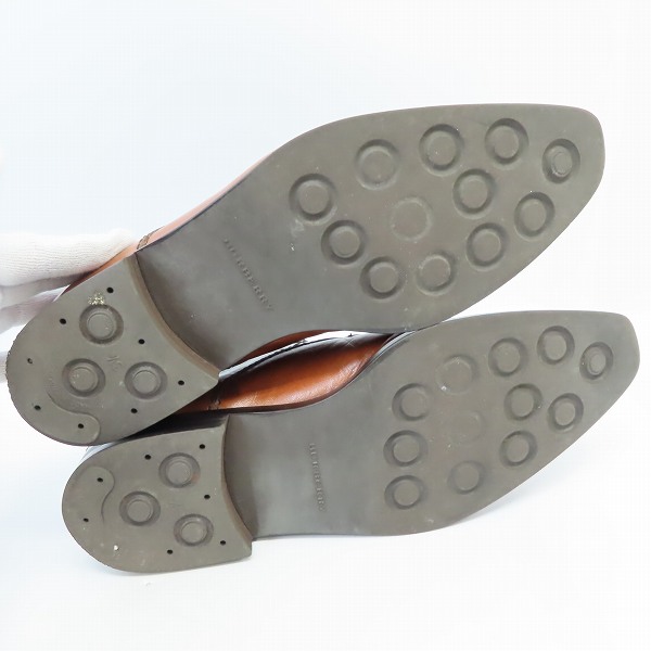 実際に弊社で買取させて頂いたBURBERRY/バーバリー レザードレスシューズ ブラウン BU1553 size：25.5cmの画像 2枚目