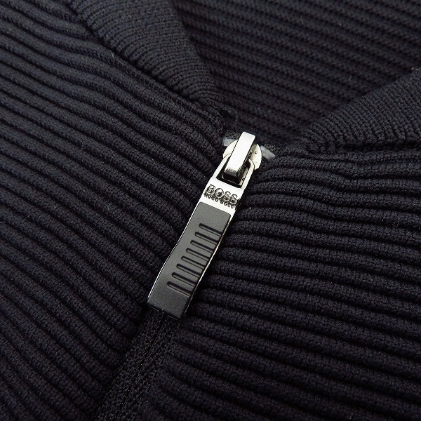 実際に弊社で買取させて頂いたHUGO BOSS/ヒューゴ ボス ジップアップ ジャケット ブラック/Mの画像 8枚目