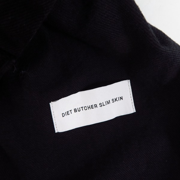 実際に弊社で買取させて頂いた【未使用】DIET BUTCHER SLIM SKIN/ダイエットブッチャースリムスキン Side slash pocket denim pants DBG20101021/1の画像 3枚目