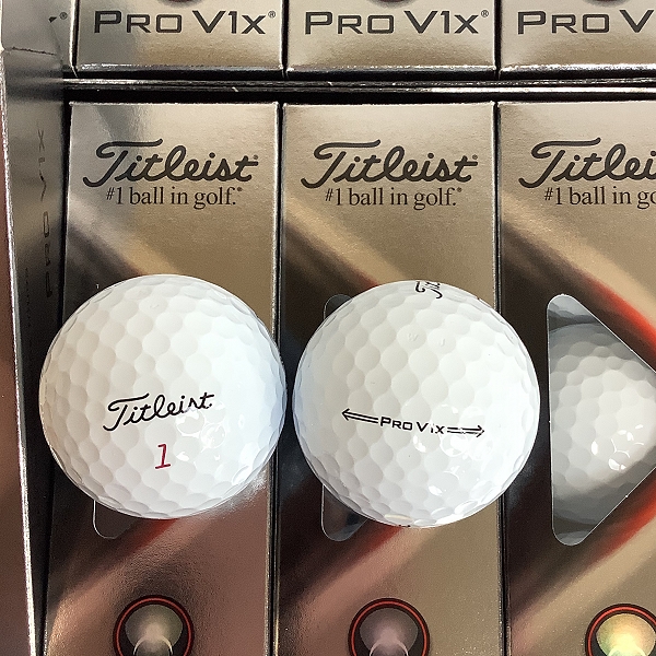 実際に弊社で買取させて頂いた【未使用】Titleist/タイトリスト PRO V1x 2021年モデル ゴルフボール 2ダースの画像 1枚目