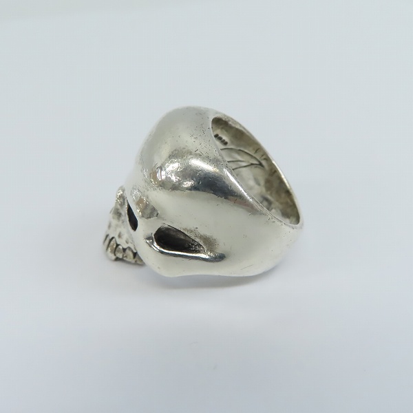 実際に弊社で買取させて頂いたCRAZY PIG/クレイジーピッグ ラージエビルスカルリング/17.5号の画像 2枚目