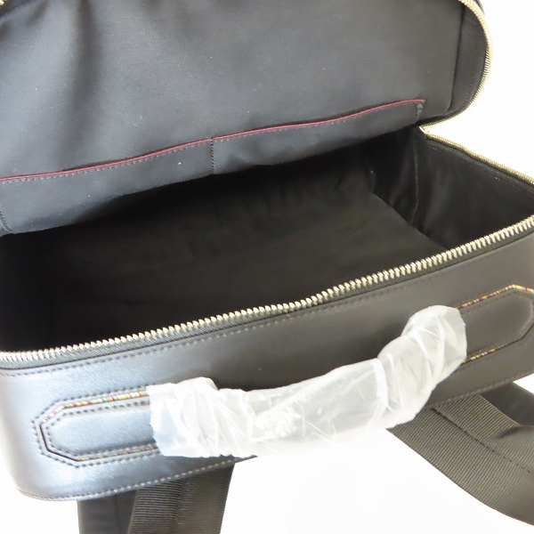 実際に弊社で買取させて頂いた【未使用】Paul Smith/ポールスミス マルチストライプハンドル レザーリュックサック/バックパック PSN904の画像 4枚目