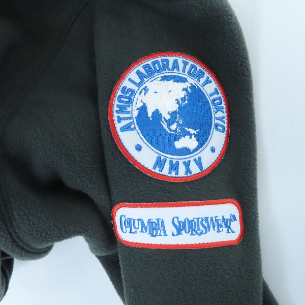 実際に弊社で買取させて頂いたColumbia×atmos/コロンビア×アトモス BackBawl  アメリカ国境 ジップアップ フリースジャケット/Mの画像 6枚目