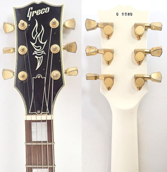実際に弊社で買取させて頂いた★Greco/グレコ  レスポールカスタムType エレキギター レフティ/左利き用の画像 2枚目