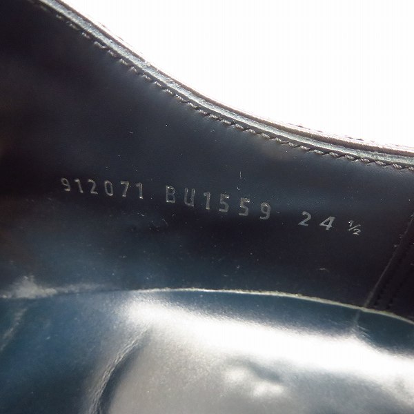 実際に弊社で買取させて頂いたBURBERRY/バーバリー ストレートチップ ビジネスシューズ BU1559 size：24.5cmの画像 5枚目
