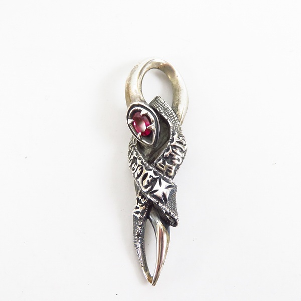 実際に弊社で買取させて頂いたDEAL DESIGN/ディールデザイン スネークペンダント w/ストーン SV925の画像 1枚目