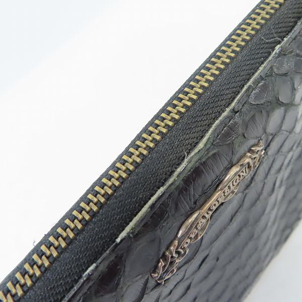 実際に弊社で買取させて頂いたDEAL DESIGN/ディールデザイン ラウンドジップ ウォレット パイソンレザーの画像 8枚目