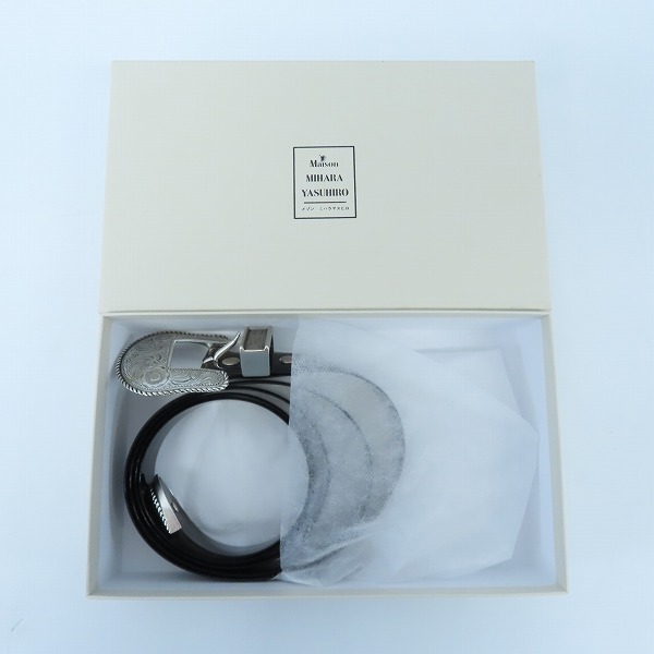 実際に弊社で買取させて頂いたMaison MIHARA YASUHIRO/メゾン ミハラヤスヒロ PVC belt  PVC ベルト A04AC101の画像 5枚目