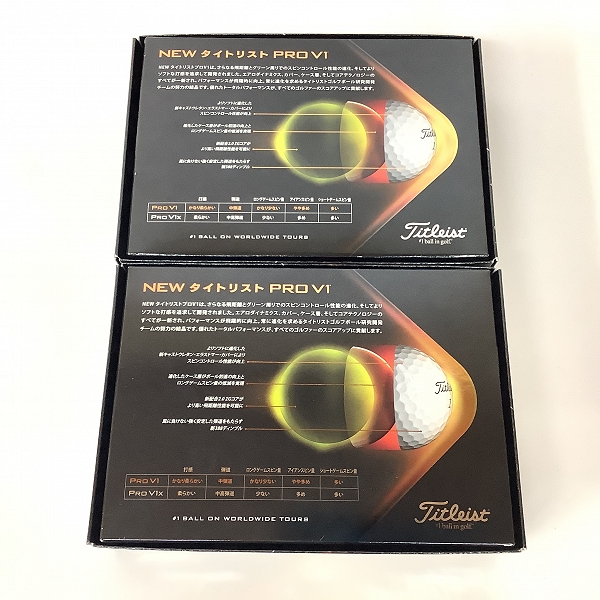 実際に弊社で買取させて頂いた【未使用】Titleist/タイトリスト PRO V1 2021年モデル ゴルフボール 2ダース ホワイトの画像 3枚目