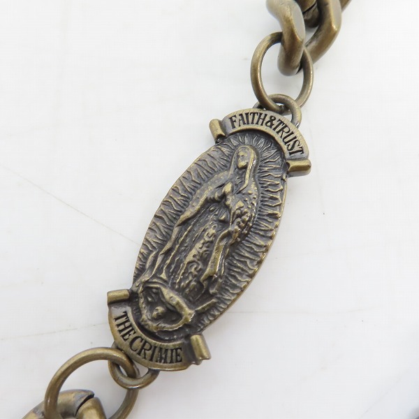 実際に弊社で買取させて頂いたCRIMIE/クライミー FAITH＆TRUST ウォレットチェーン アンティークゴールドの画像 3枚目