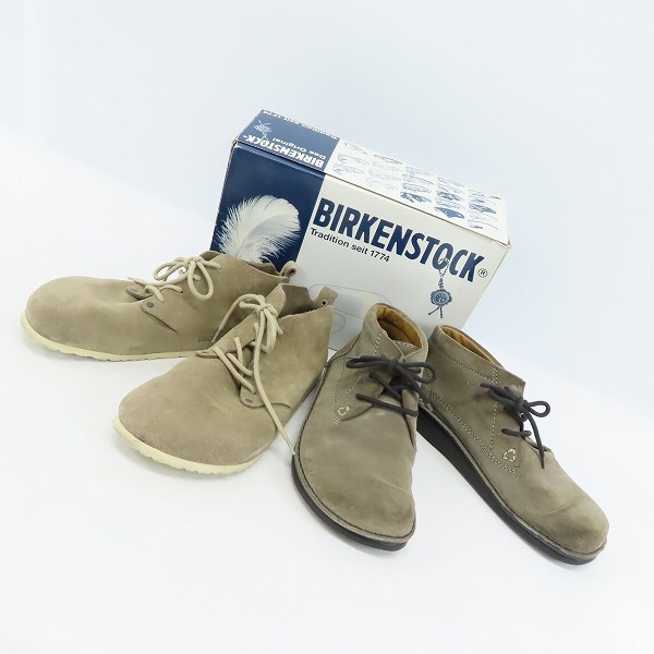 実際に弊社で買取させて頂いたBIRKENSTOCK/ビルケンシュトック スエード チャッカブーツ 26.5/27 2点セット