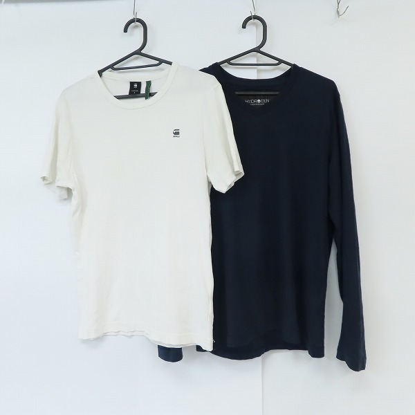 実際に弊社で買取させて頂いたHYDROGEN/ハイドロゲン G-STAR RAW/ジースターロウ Tシャツ/カットソー size：S 2点セット