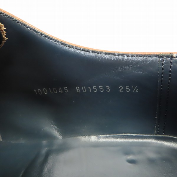 実際に弊社で買取させて頂いたBURBERRY/バーバリー レザードレスシューズ ブラウン BU1553 size：25.5cmの画像 5枚目