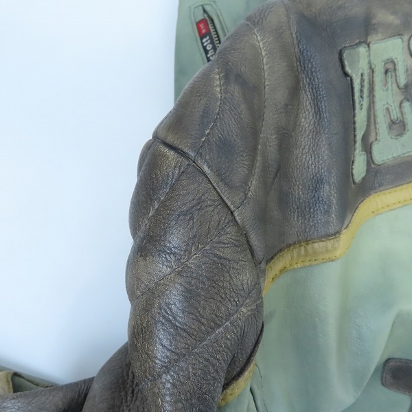 実際に弊社で買取させて頂いたSCHOTT/ショット レザーパッチライダースジャケット 3171013/Lの画像 7枚目