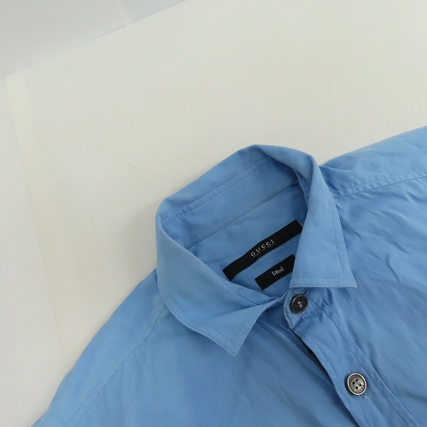 実際に弊社で買取させて頂いたGUCCI/グッチ fitted 半袖 フロントポケットシャツ UP52 2009 00980/37の画像 5枚目