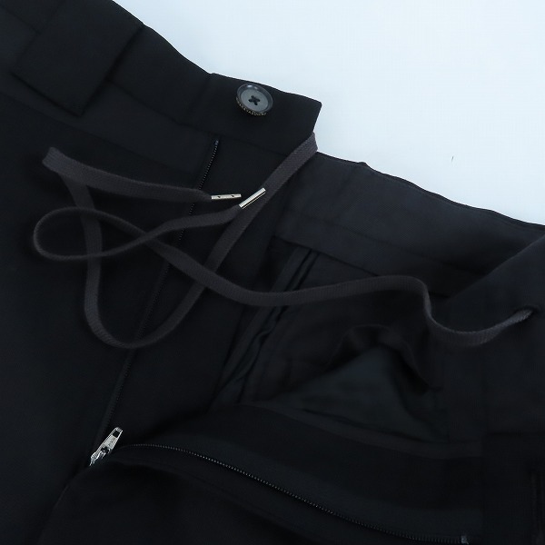 実際に弊社で買取させて頂いたMIHARAYASUHIRO/ミハラヤスヒロ ドレス 素材切替 ウールスラックスパンツ 71452184/44の画像 4枚目