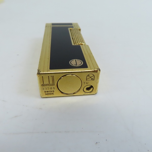 実際に弊社で買取させて頂いたdunhill/ダンヒル サイドローラーガスライター ブラック×ゴールドの画像 5枚目