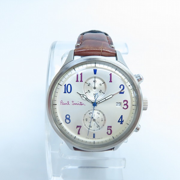 実際に弊社で買取させて頂いたPaul Smith/ポールスミス クロノグラフ 腕時計/0511-S060575【動作未確認】