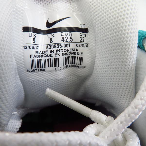 実際に弊社で買取させて頂いた【未使用】NIKE×atmos/ナイキ×アトモス AIR MAX 95 "WE LOVE"/エアマックス95 スニーカー  AQ0925-001/27の画像 5枚目