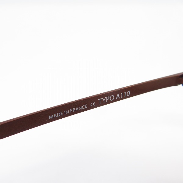 実際に弊社で買取させて頂いたAnne et Valentin/アンバレンタイン 眼鏡/メガネフレーム TYPO A110の画像 4枚目