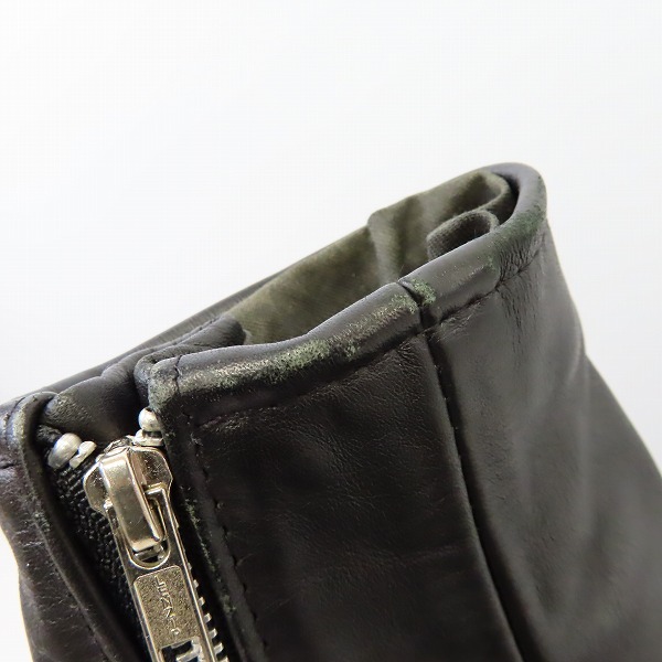 実際に弊社で買取させて頂いたSchott/ショット DOUBLE RIDERS OILED COWHIDE ダブルライダースジャケット カウハイド/38の画像 7枚目