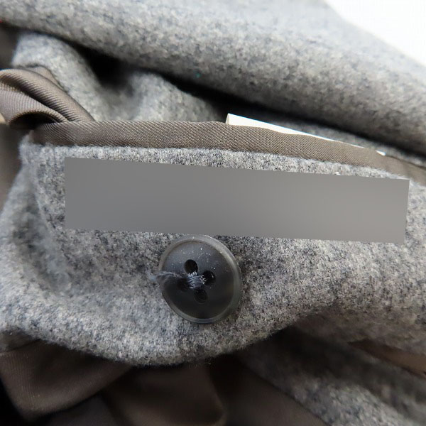 実際に弊社で買取させて頂いたBURBERRY LONDON/バーバリーロンドン テーラードジャケット ダブル ウール グレー AB7の画像 5枚目