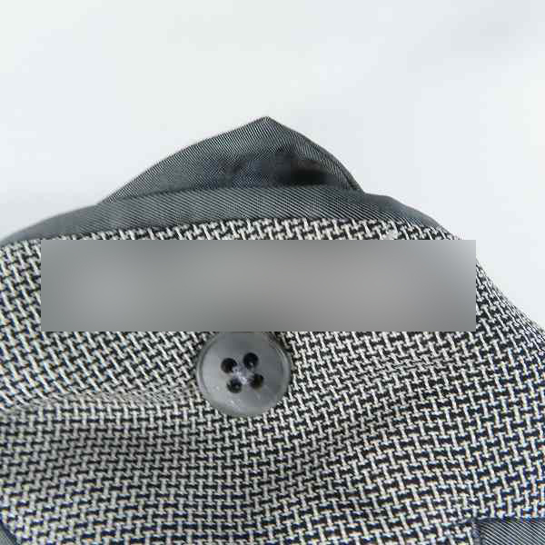 実際に弊社で買取させて頂いたBURBERRY LONDON/バーバリーロンドン スーツ ダブル ウール  グレー系 2P AB7/91の画像 4枚目