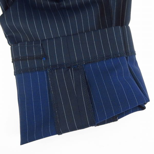 実際に弊社で買取させて頂いたTOMORROWLAND/トゥモローランド ストライプ柄 セットアップ ネイビー size：46の画像 6枚目