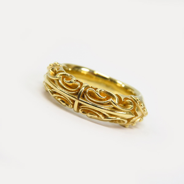 実際に弊社で買取させて頂いたDEAL DESIGN/ディールデザイン K18 マスカレードラインリング 10号