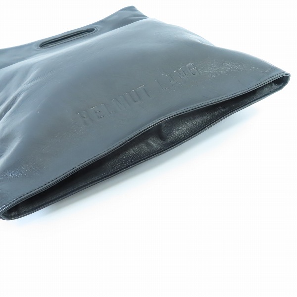 実際に弊社で買取させて頂いた【未使用】HELMUT LANG/ヘルムートラング フラット トートバッグ ブラックの画像 3枚目