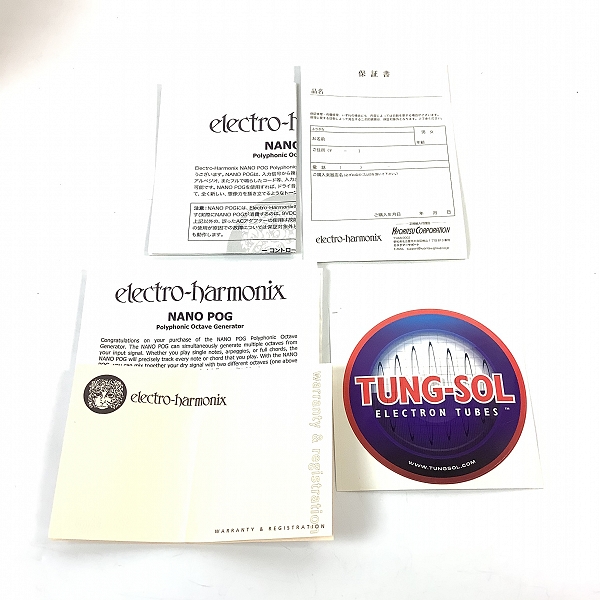 実際に弊社で買取させて頂いたelectro-harmonix/エレクトロハーモニクス nano POG Polyphonic Octave Generator オクターバー エフェクターの画像 6枚目