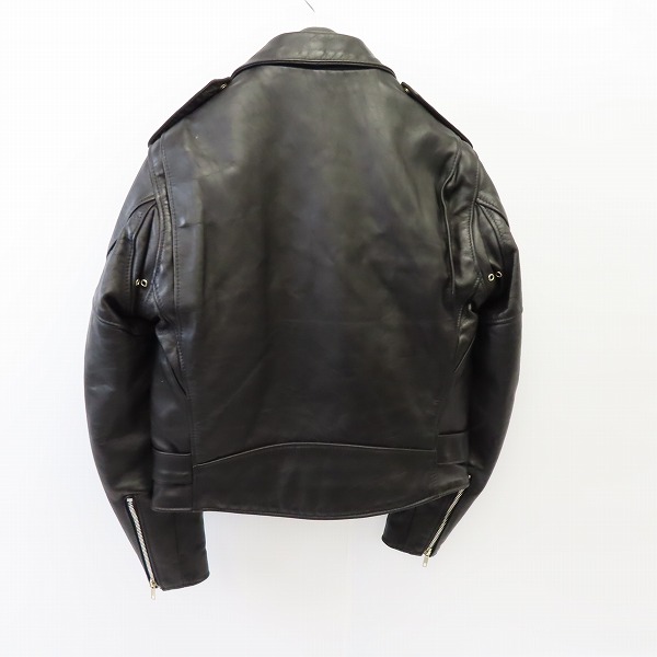 実際に弊社で買取させて頂いたSchott/ショット DOUBLE RIDERS OILED COWHIDE ダブルライダースジャケット カウハイド/38の画像 1枚目