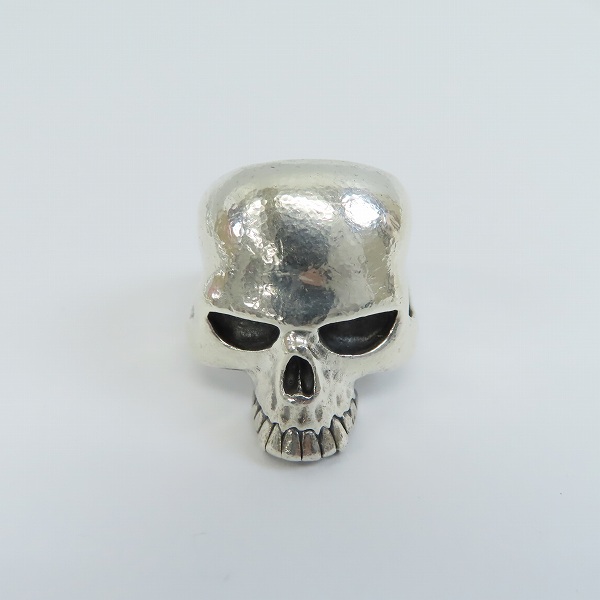 実際に弊社で買取させて頂いたCRAZY PIG/クレイジーピッグ ラージエビルスカルリング/17.5号の画像 1枚目