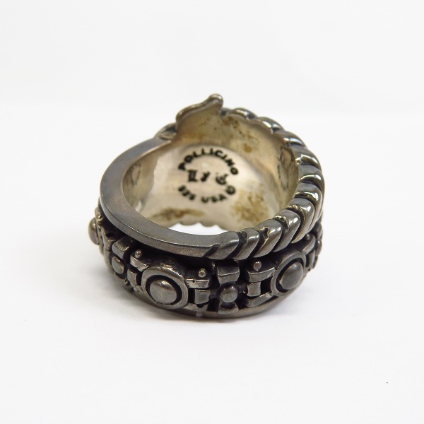 実際に弊社で買取させて頂いた【ギャラ付き】Leathers and Treasures/レザーズ＆トレジャーズ リボルビング celticbird w/ball cross 19号の画像 3枚目