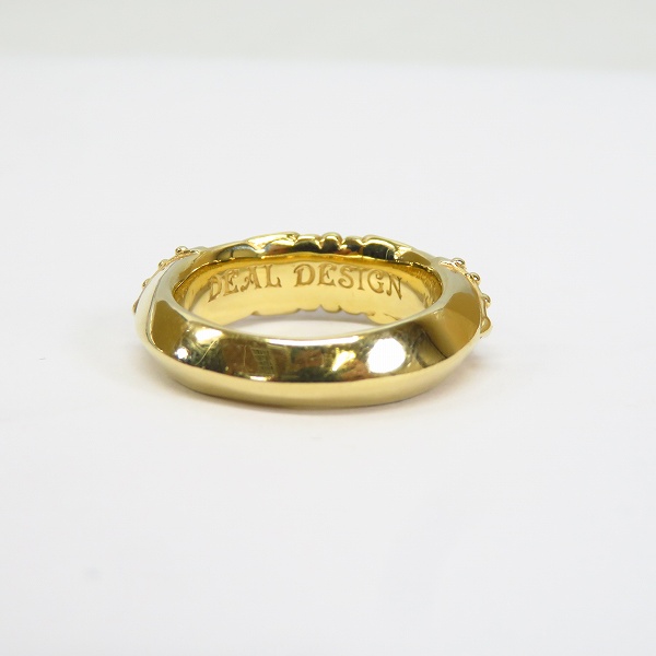 実際に弊社で買取させて頂いたDEAL DESIGN/ディールデザイン K18 マスカレードラインリング 10号の画像 3枚目