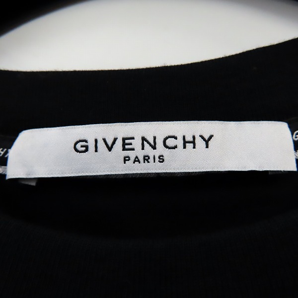 実際に弊社で買取させて頂いた【JPタグ】GIVENCHY/ジバンシィ 20SS ヴィンテージロゴ スリムフィットクルーネック半袖Tシャツ BM70K93002/Lの画像 2枚目