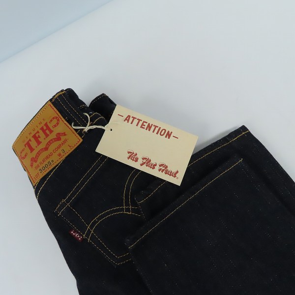 実際に弊社で買取させて頂いた【未使用】THE FLAT HEAD/フラットヘッド 3005B キッズ ストレート デニムパンツ W3の画像 7枚目