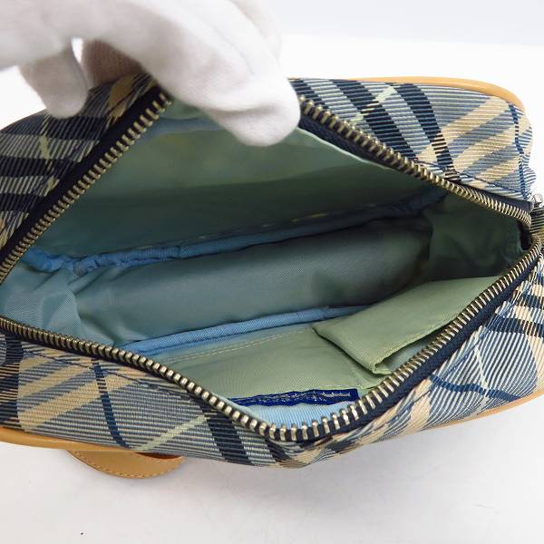 実際に弊社で買取させて頂いたBURBERRY BLUE LABEL/バーバリー ブルーレーベル ノバチェック ショルダーバッグの画像 4枚目