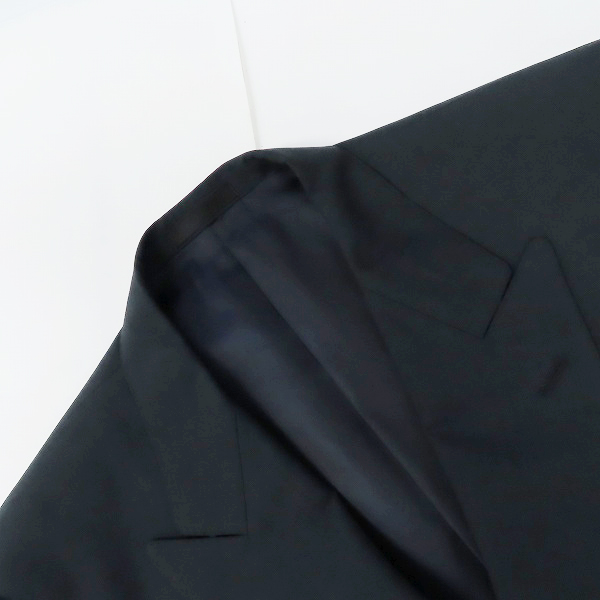 実際に弊社で買取させて頂いたBURBERRYS/バーバリーズ スーツ ダブル ウール ダークネイビー系 無地 2P AB7 の画像 6枚目