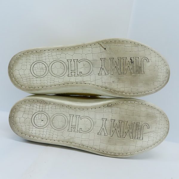 実際に弊社で買取させて頂いたJIMMY CHOO/ジミーチュウ スウェードレザー ハイカットスニーカー 42の画像 2枚目