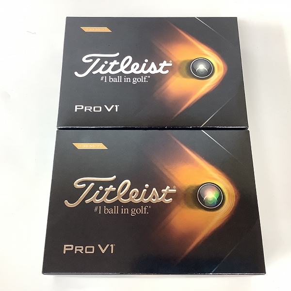 実際に弊社で買取させて頂いた【未使用】Titleist/タイトリスト PRO V1 2021年モデル ゴルフボール 2ダース ホワイトの画像 2枚目