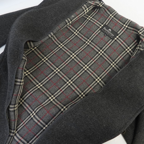 実際に弊社で買取させて頂いたBurberrys/バーバリー 裏地チェック柄 ダッフルコート/Sの画像 2枚目