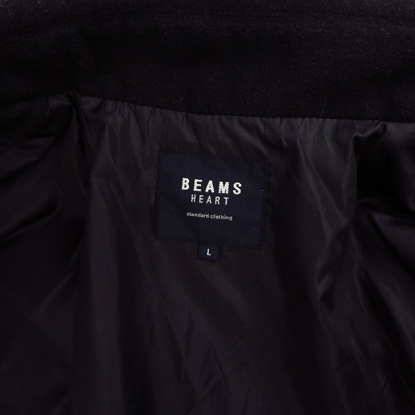 実際に弊社で買取させて頂いたBEAMS HEART/ビームスハート ダブルライダースジャケット 42-18-0186-147/Lの画像 3枚目