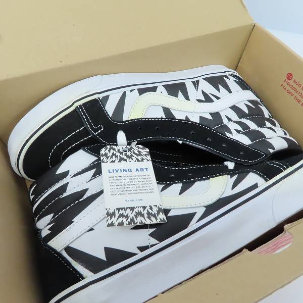 実際に弊社で買取させて頂いた【未使用】VANS/バンズ SK8-Hi Reissue ELEY KISHIMOTO/スケートハイ イーリーキシモト スニーカー VN-0ZA0GHN/US9の画像 8枚目